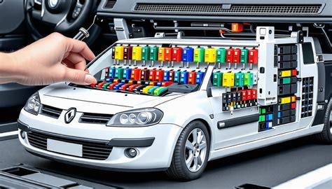 Schéma de localisation des fusibles dans une voiture