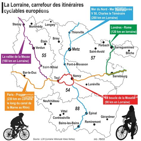 Carte des pistes équestres en Lorraine