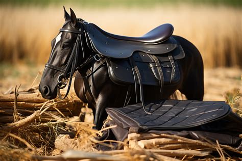 Cheval avec une selle colorée, ambiance dramatique