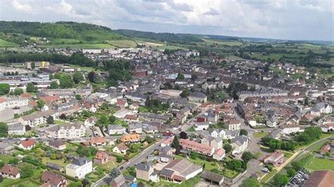Vue aérienne de Neufchâtel-en-Bray