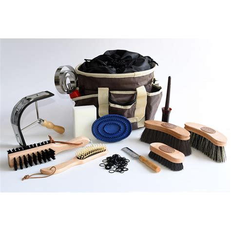 Ensemble d'outils de pansage pour cheval