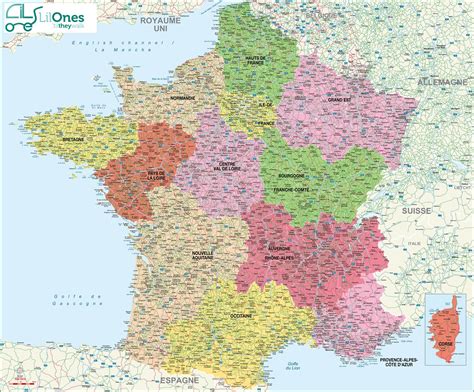 Carte de France avec les principaux centres équestres et parcs équestres