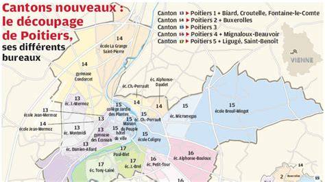 Carte du Grand Poitiers avec les quartiers prioritaires