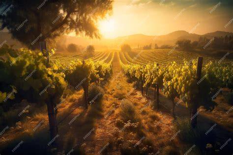 Vignoble grec avec des rangées de vignes