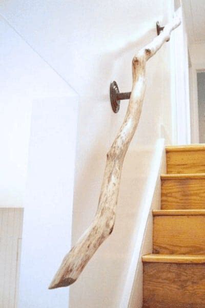 Main courante en bois flotté