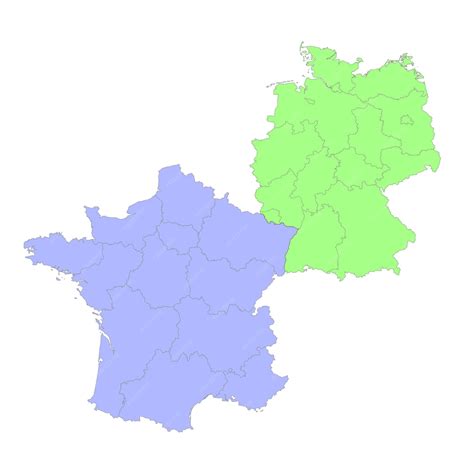 Carte de la France et de l'Allemagne