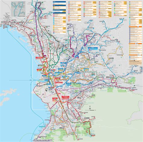 Plan du réseau de bus de Marseille