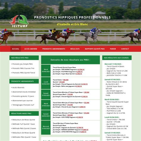 Grille de pronostics hippiques