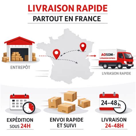 Comparaison des délais de livraison standard et express