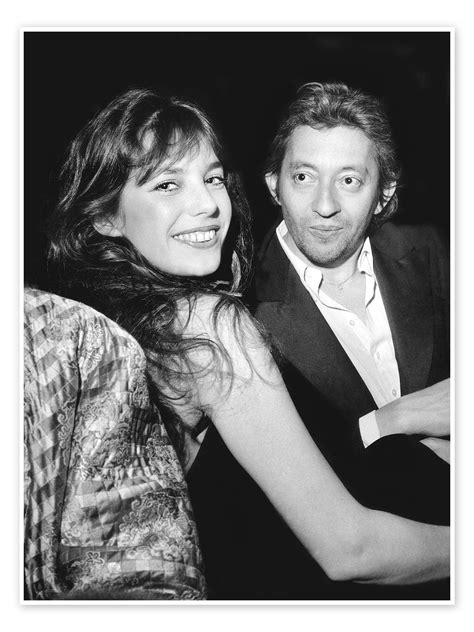 Jane Birkin et Serge Gainsbourg lors d'un événement public