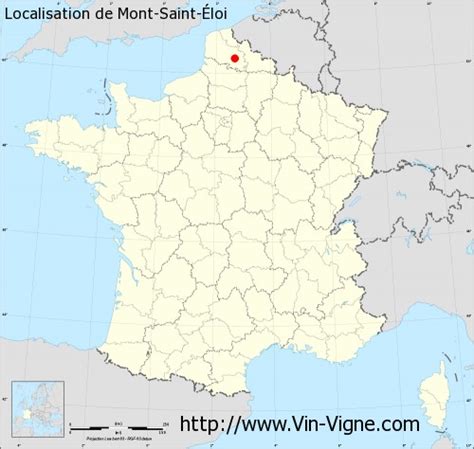 Carte de Mont Saint Eloi et ses environs