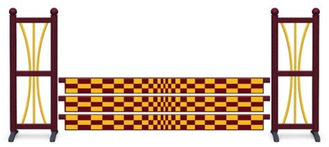 Vue rapprochée d'une palanque sur un obstacle de CSO