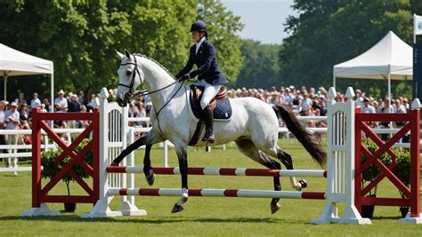 Cavalier et cheval en action lors d'une épreuve de concours complet