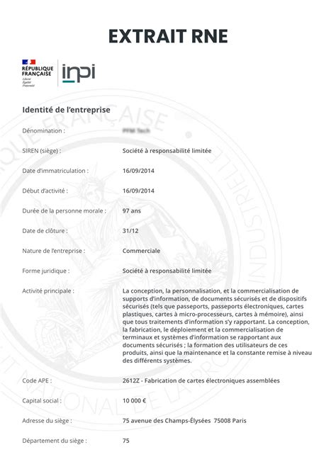 Schéma illustrant les différents registres d'entreprise en France (Sirene, RNE, INPI)