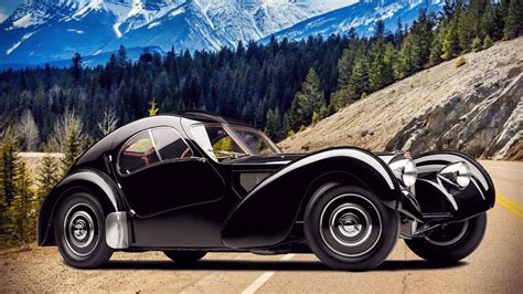 Vue d'une Bugatti Type 57 Atlantic