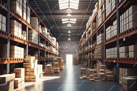 Intérieur d'un entrepôt industriel