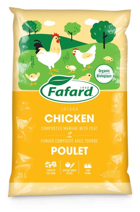 Sacs de fumier de poulet composté de 20 kg