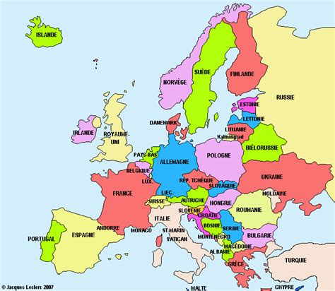 Carte de l'Europe avec les pays de la Ligue des Nations B mis en évidence