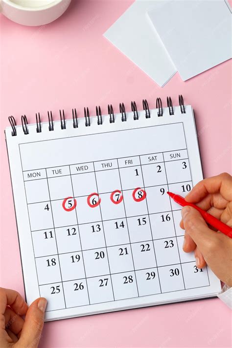 calendrier avec dates cochées
