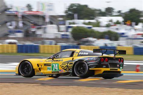 Une Corvette C7.R sur la piste du Mans