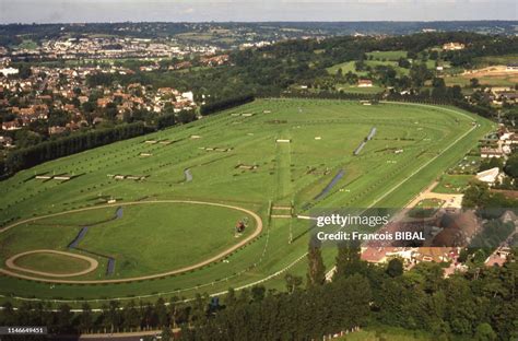 Vue aérienne de l'hippodrome de Deauville