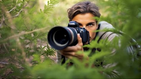 Un éthologue observant des animaux dans leur habitat naturel