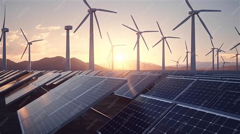 Panneaux solaires et éoliennes