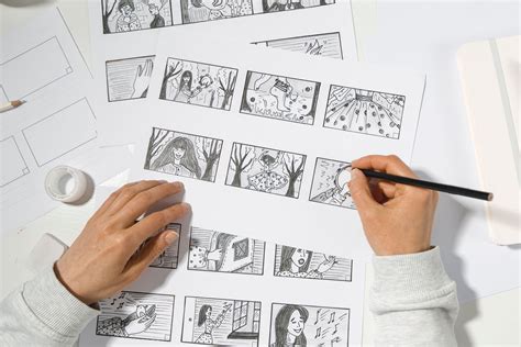 Artiste dessinant des personnages de bande dessinée