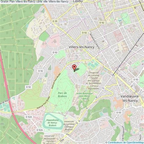 Carte de Villers-lès-Nancy