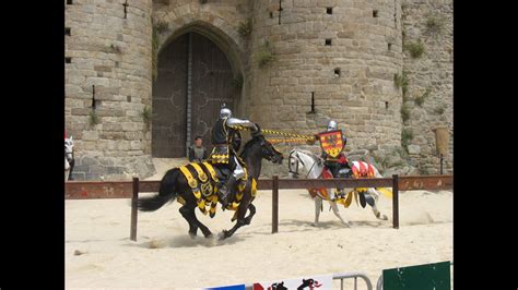 Chevaux médiévaux en spectacle