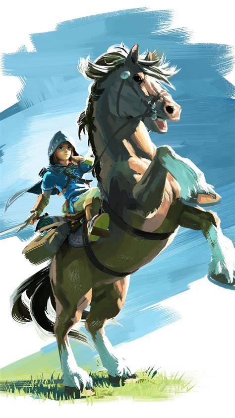 Illustration d'Épona dans Breath of the Wild