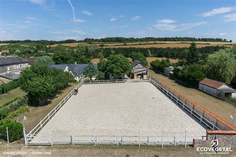 Carrière d'équitation avec obstacles