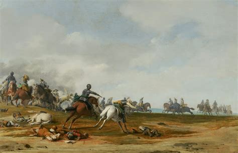 Scène de bataille avec cavalerie