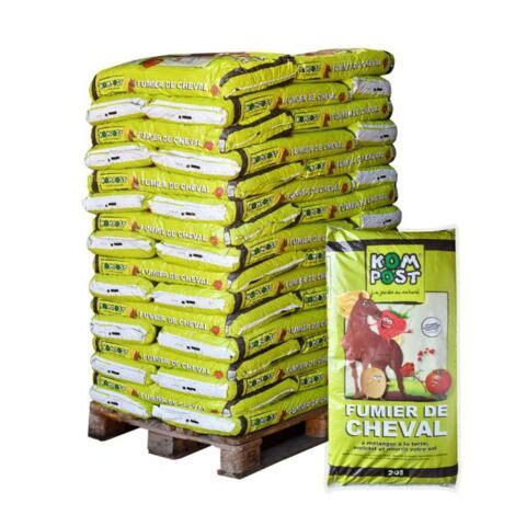 Sacs de fumier de cheval composté