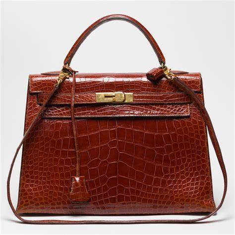 Sac Hermès Kelly en cuir et tissu de crin
