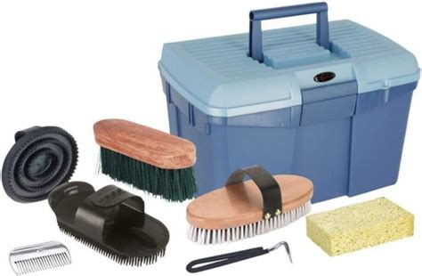 Boîte de pansage complète avec divers outils