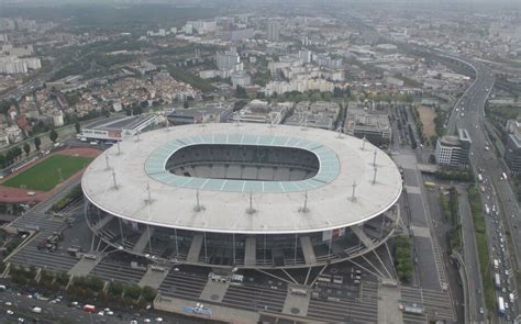 Vue aérienne de Saint-Denis avec le Stade de France