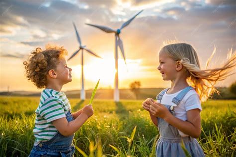 Enfants jouant près d'une ferme