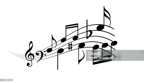 Partition musicale avec des notes symbolisant le mouvement et l'élégance