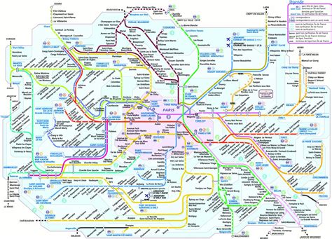 Carte des lignes de transports en commun avec des arrêts et des itinéraires.