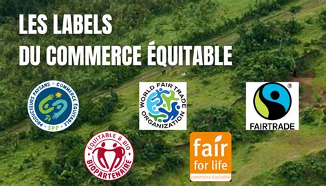 Infographie comparant différents labels de commerce équitable