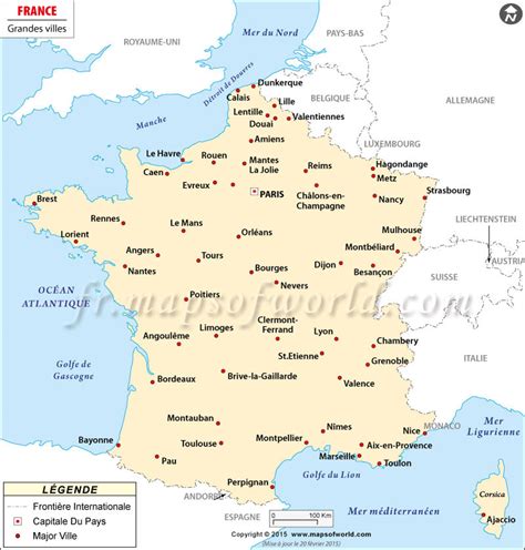 Carte de France avec des points marquant les étapes de la Coupe de France de TREC