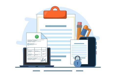 Illustration d'un contrat ou d'un document juridique