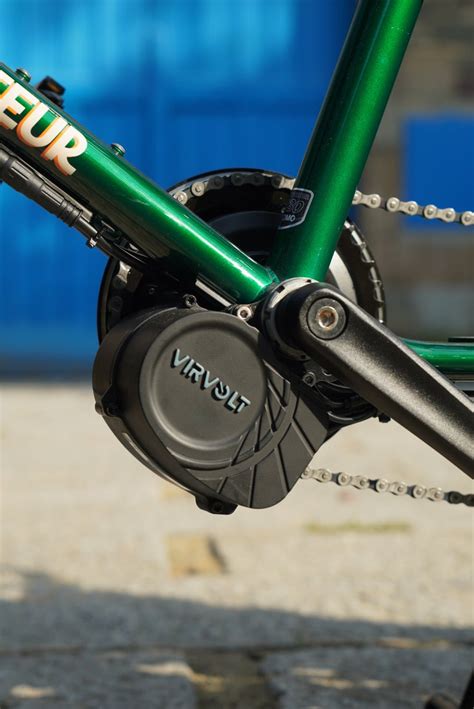 Gitane Mississippi avec un kit moteur pédalier Virvolt installé