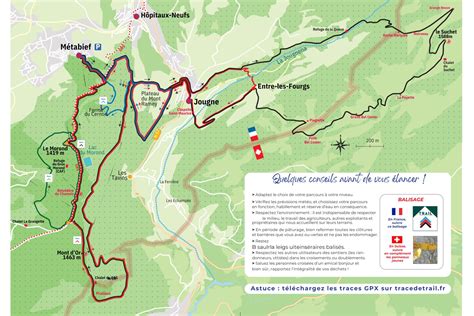 carte d'un parcours de trail