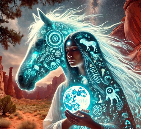 Chaman et son cheval spirituel