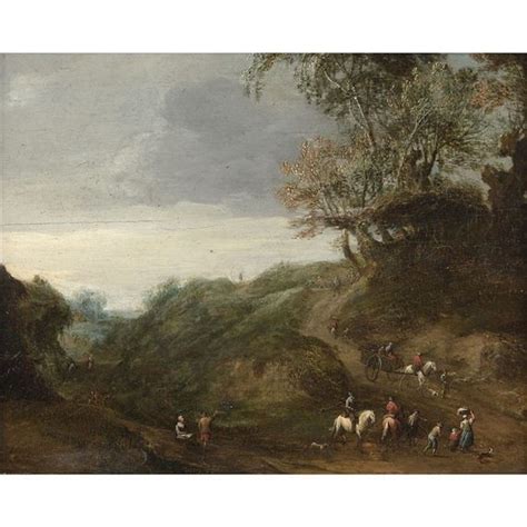 Paysage côtier avec des cavaliers