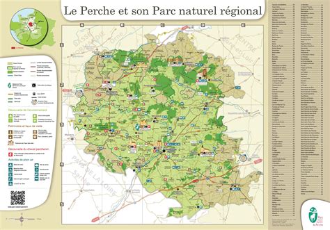 Carte de la région du Perche