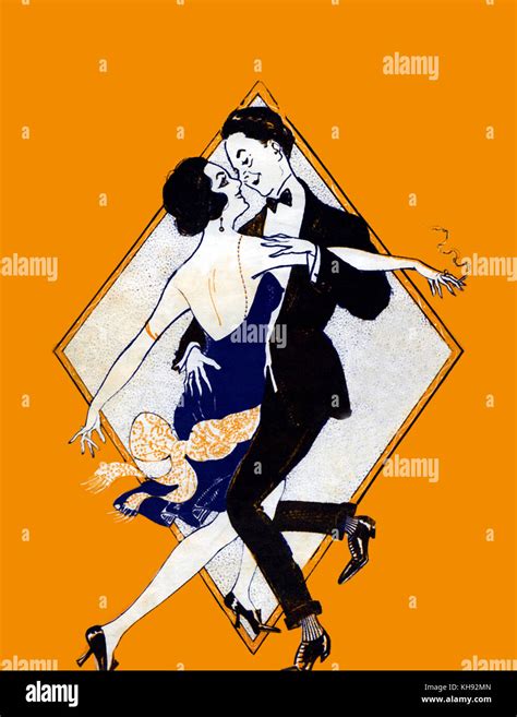 Couple dansant le fox-trot dans les années 1920