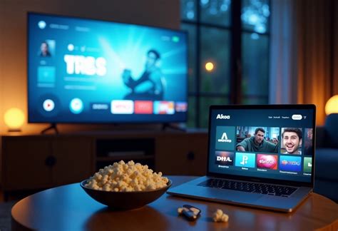 Interface de plateforme de streaming avec des miniatures de courses hippiques